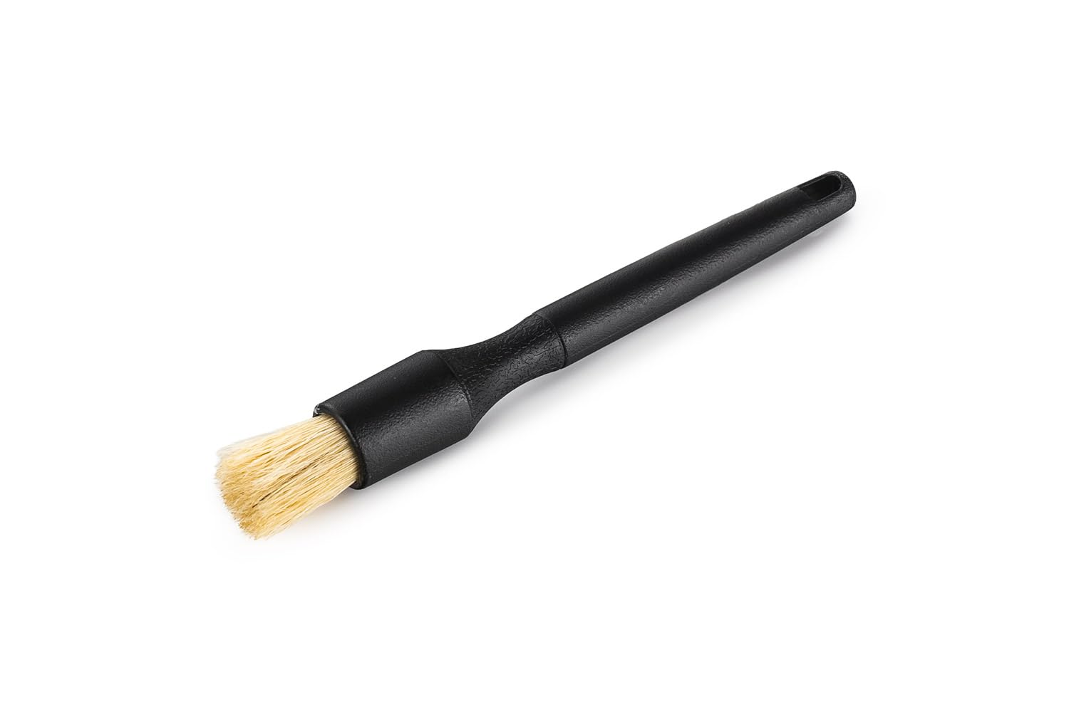 Detail Factory - Crevice Mini Detailing Brush Combo Kit - One Boar's Hair Brush + One Ultra-Soft Synthetic Brush, Heavy Cleaning Action for Small Spaces, Black + Gray (2-Pack) - Image 3