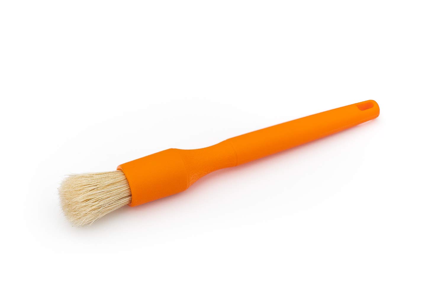 Detail Factory - Crevice Mini Detailing Brush Combo Kit - One Boar's Hair Brush + One Ultra-Soft Synthetic Brush, Heavy Cleaning Action for Small Spaces, Orange + Blue (2-Pack) - Image 3