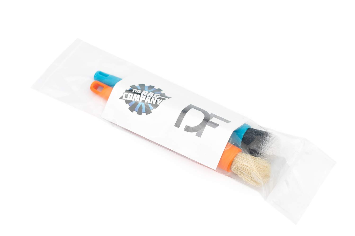 Detail Factory - Crevice Mini Detailing Brush Combo Kit - One Boar's Hair Brush + One Ultra-Soft Synthetic Brush, Heavy Cleaning Action for Small Spaces, Orange + Blue (2-Pack) - Image 4