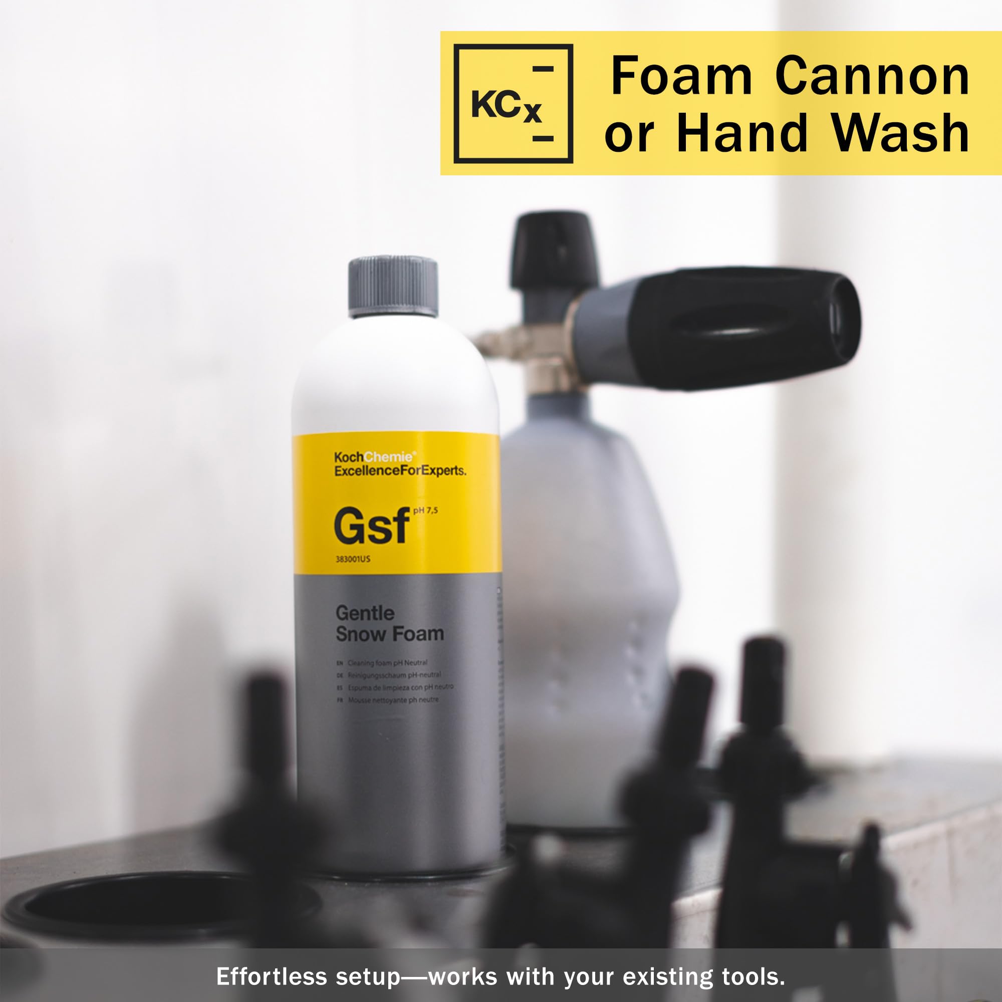 KOCHCHEMIE Gentle Snow Foam - pH Neutral Pre-Cleaning; Works With Foam Cannons & Sprayers; Manual Washing Shampoo; Safe on Existing Wax & Sealed Surfaces; Unique Cherry Fragrance (1 Liter) - Image 3