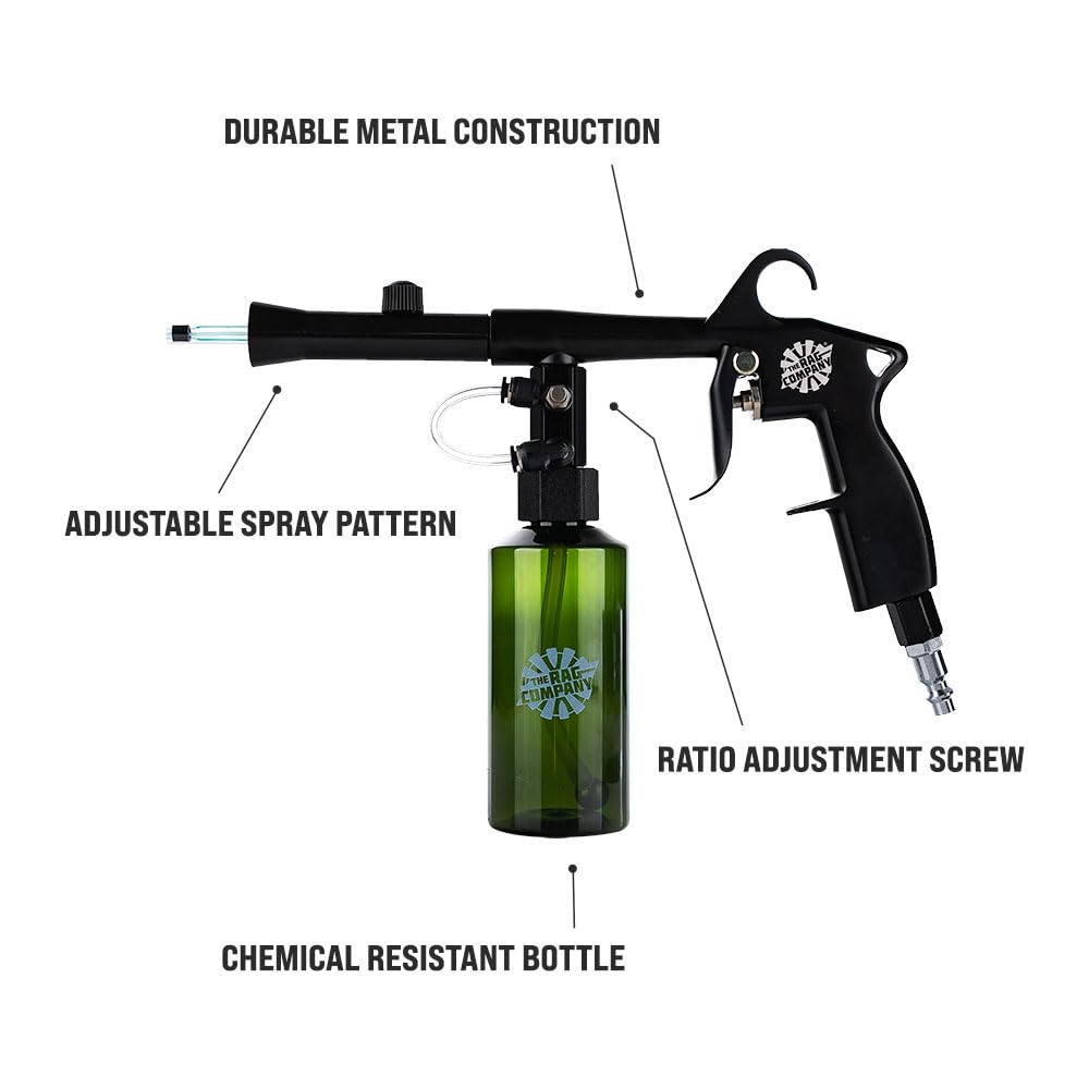The Rag Company - Ultra Air Spray Applicator Tool – Exterior Auto Detailing; Customizable Applicator Tool; Effortless Storage; Durable Metal Design - Black - Image 3
